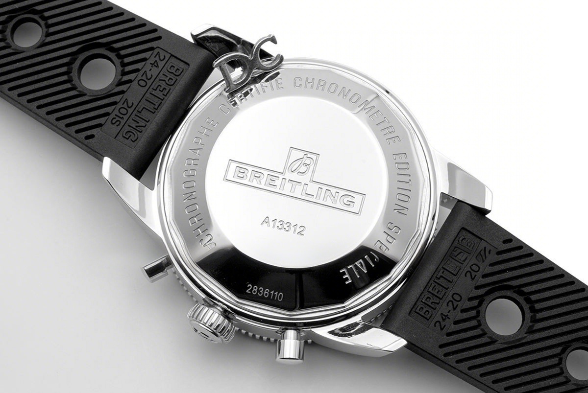 Breitling Superocean Heritage II Chronograph 46 Black Dial in Steel on Rubber Strap-fasswatch