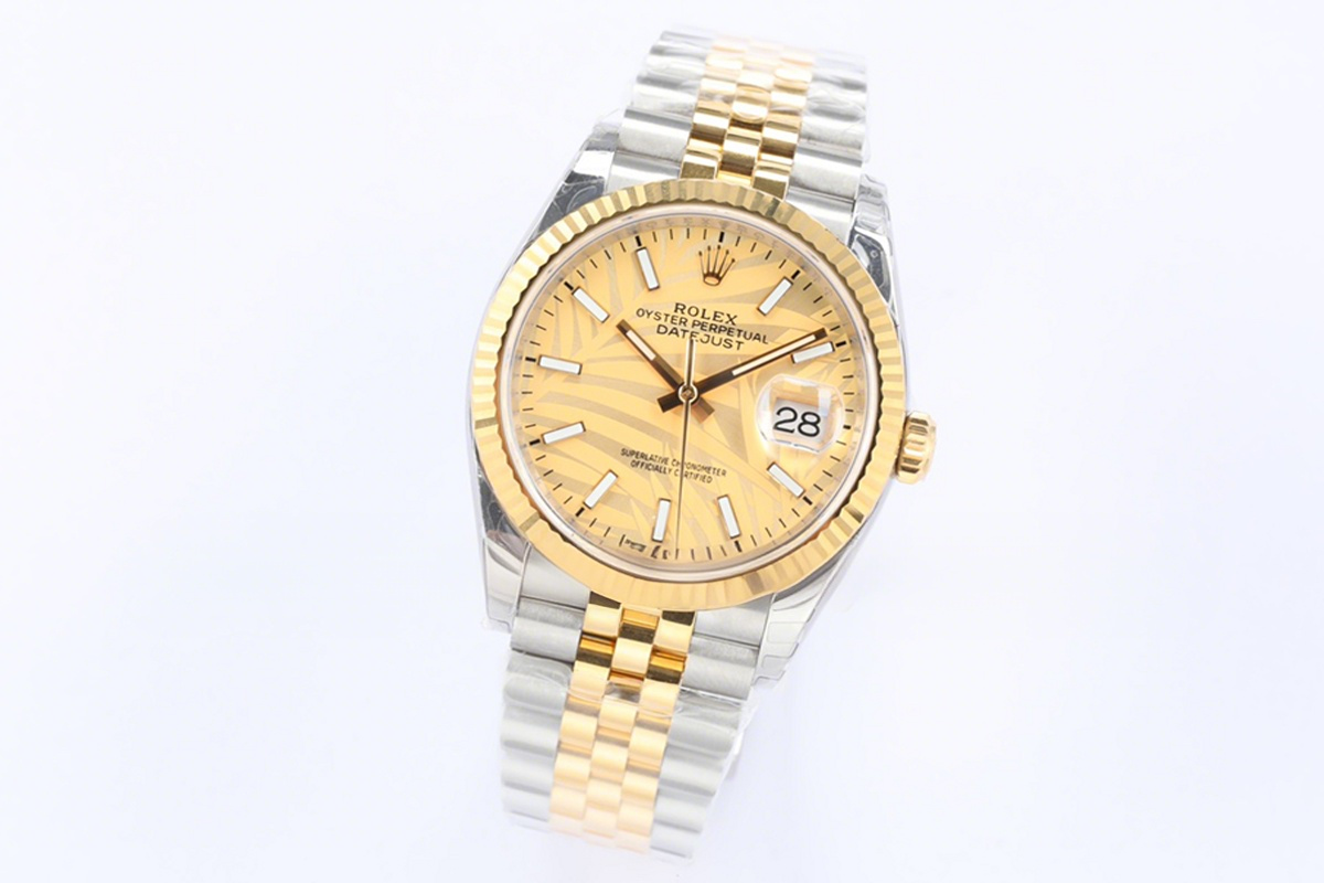 Rolex Datejust 36 126233 Golden Dial in Steel/Yellow Gold on Jubilee Bracelet-fasswatch