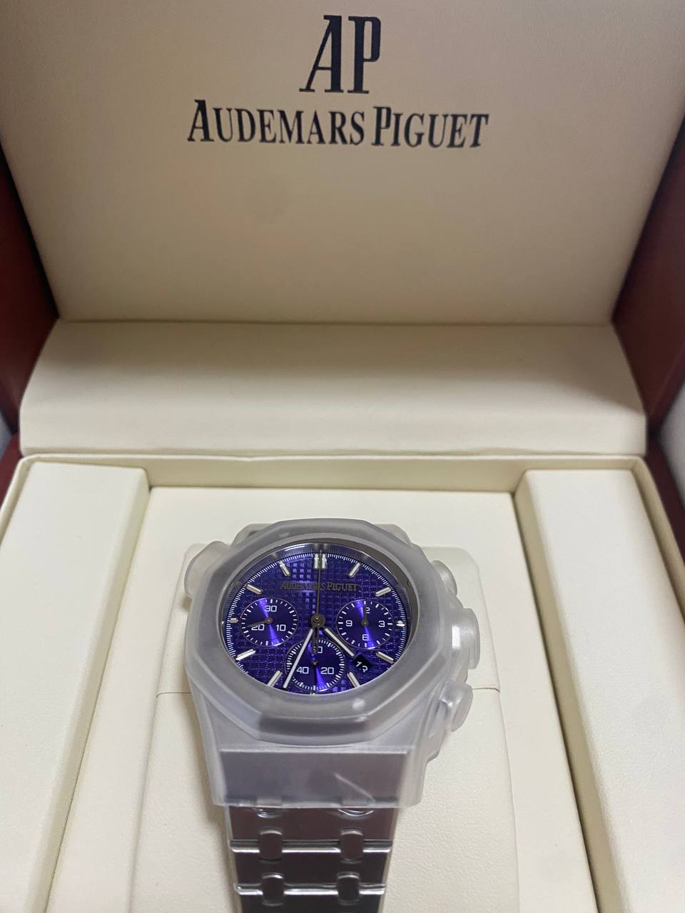 Audemars Piguet Royal Oak Chrono 26240 SS APSF 11 Best Edition Purple Dial on SS Bracelet SA4401 Super Clone-fasswatch