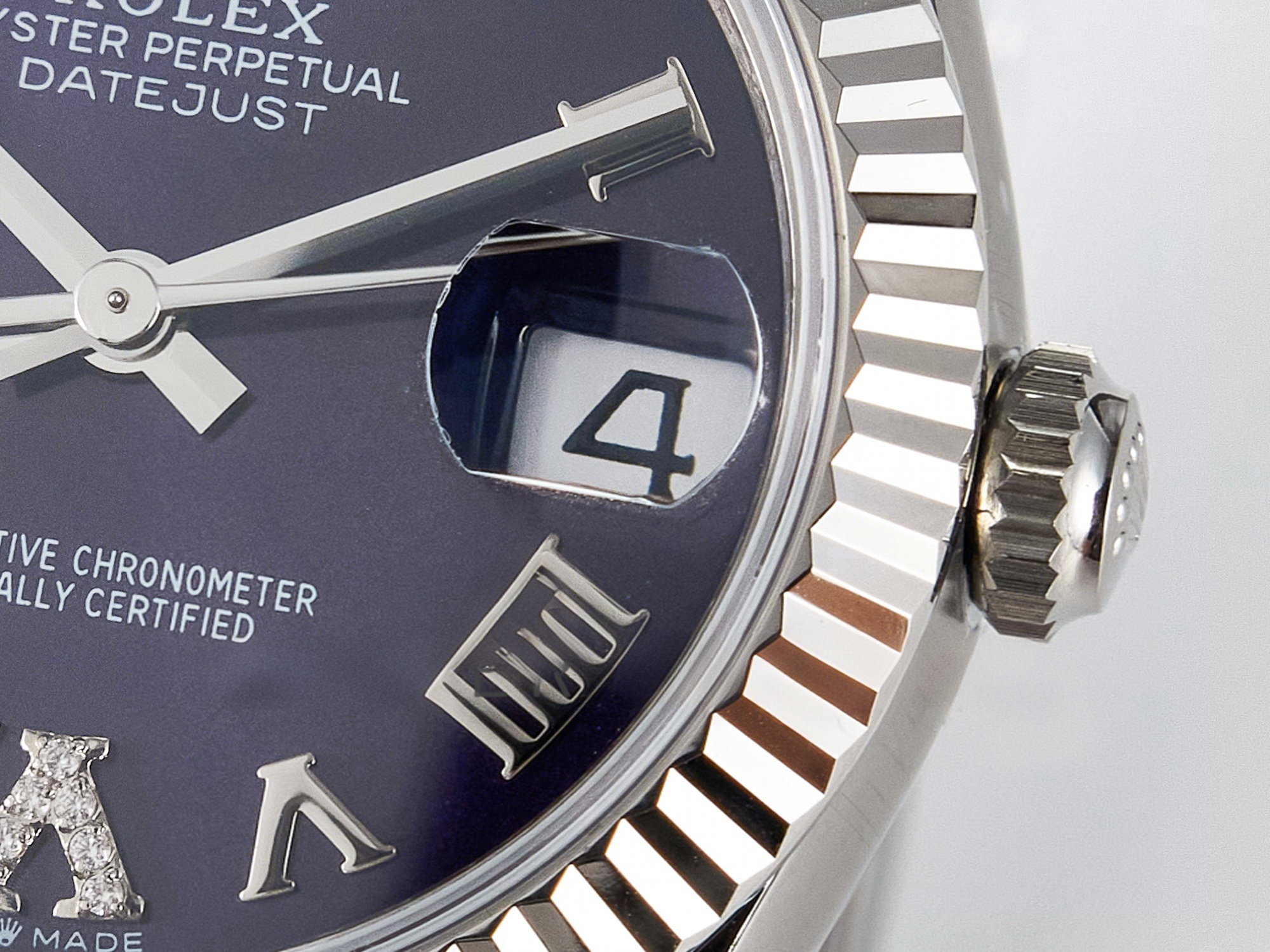 Rolex DateJust 31 278274 ARF 1:1 Best Edition 904L Steel Purple Roman Dial on SS Oyster Bracelet ETA 2688-fasswatch