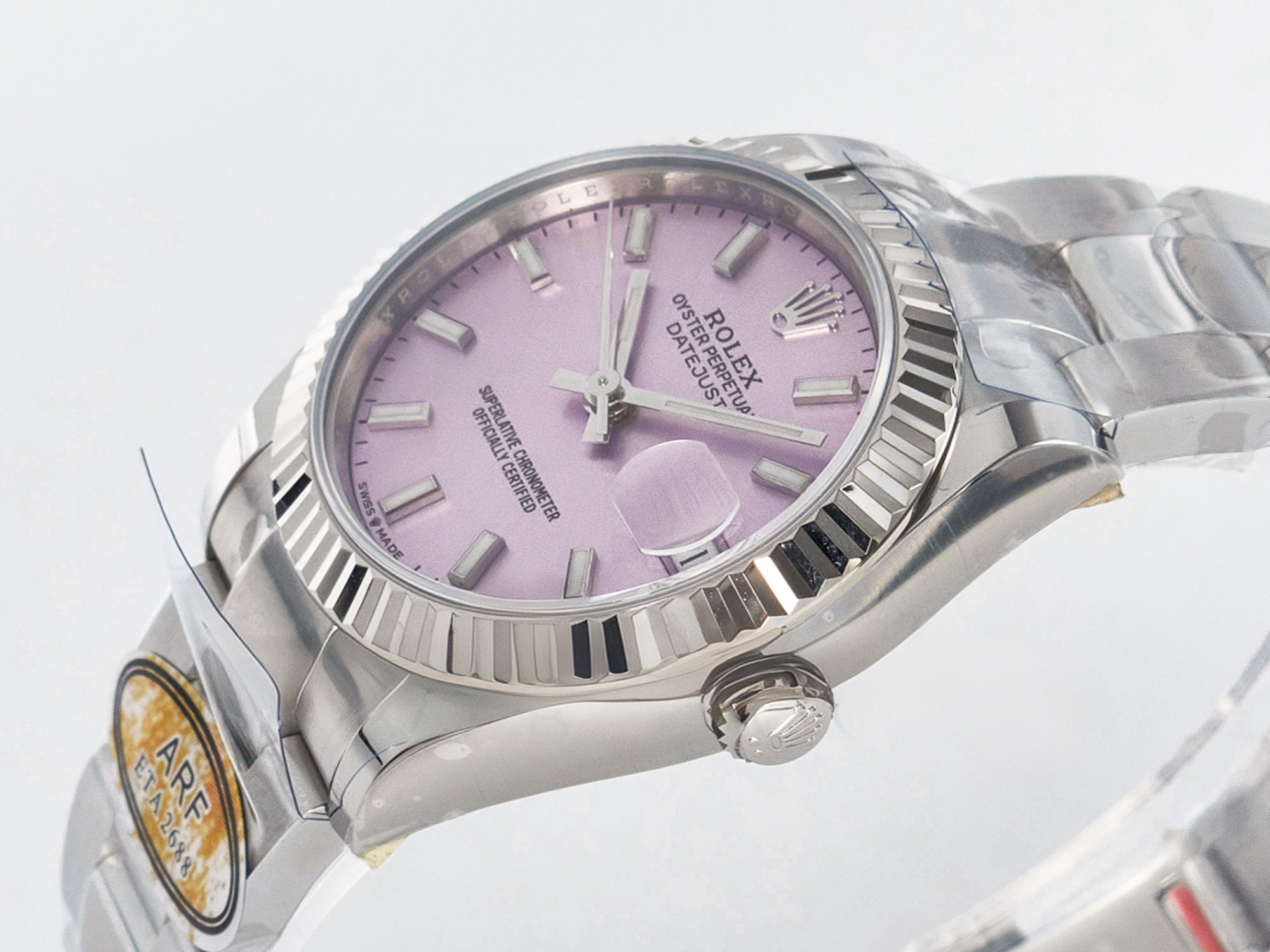 Rolex DateJust 31 278274 ARF 1:1 Best Edition 904L Steel Pink Dial Stick Marker on SS Oyster Bracelet ETA 2688-fasswatch