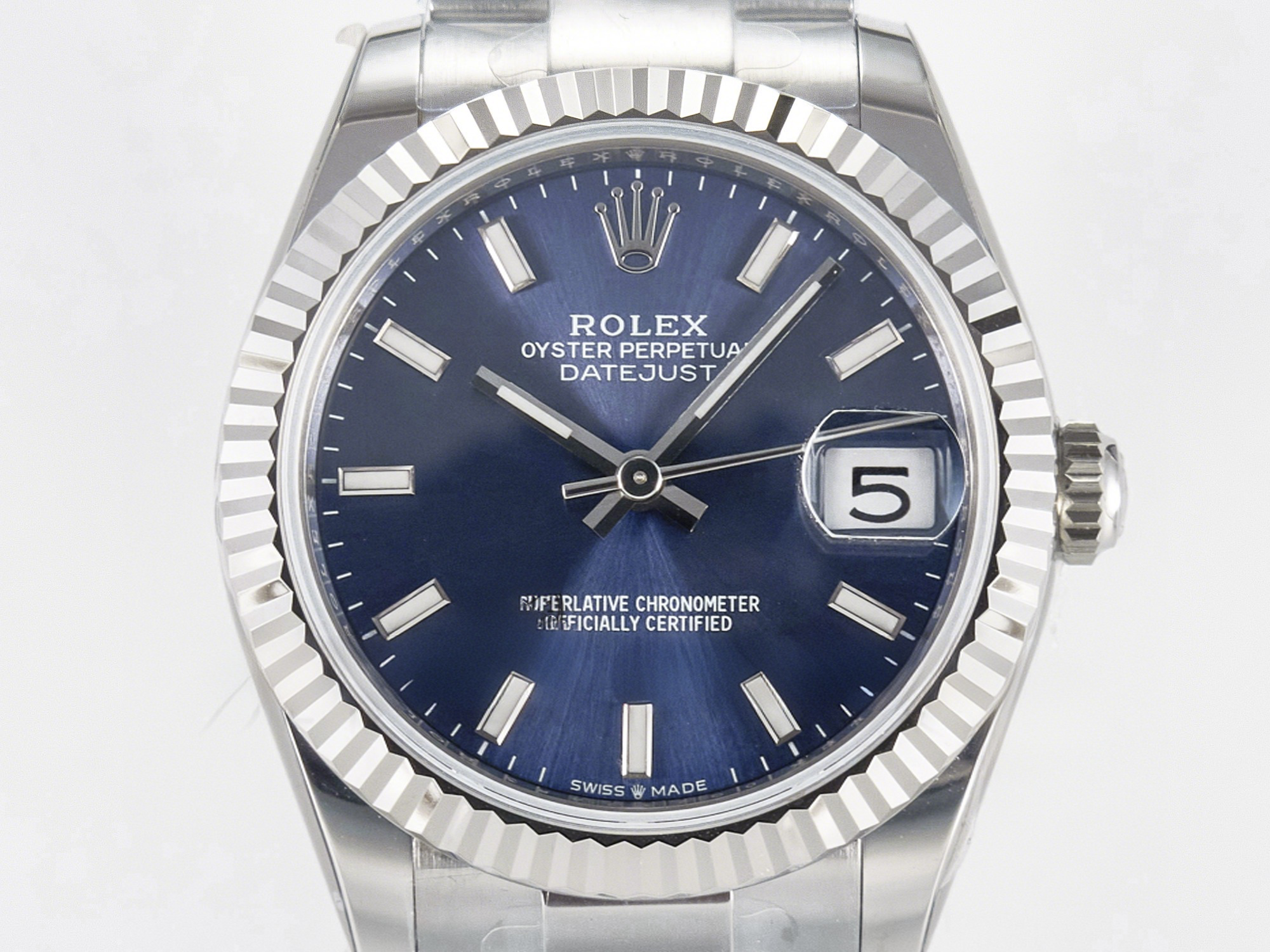 Rolex DateJust 31 278274 ARF 1:1 Best Edition 904L Steel Blue Dial Stick Marker on SS Oyster Bracelet ETA 2688-fasswatch