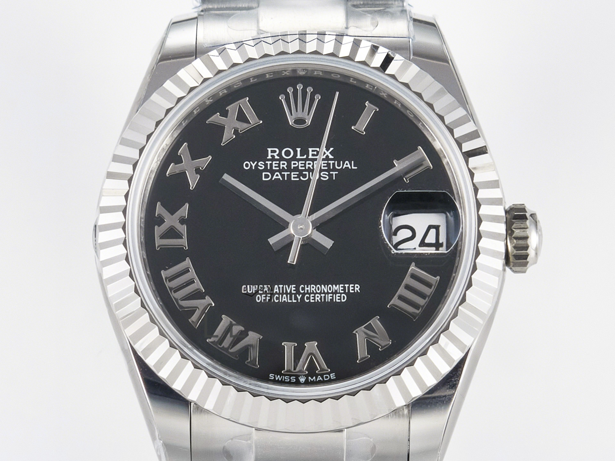 Rolex DateJust 31 278274 ARF 1:1 Best Edition 904L Steel Black Roman Dial on SS Oyster Bracelet ETA 2688-fasswatch