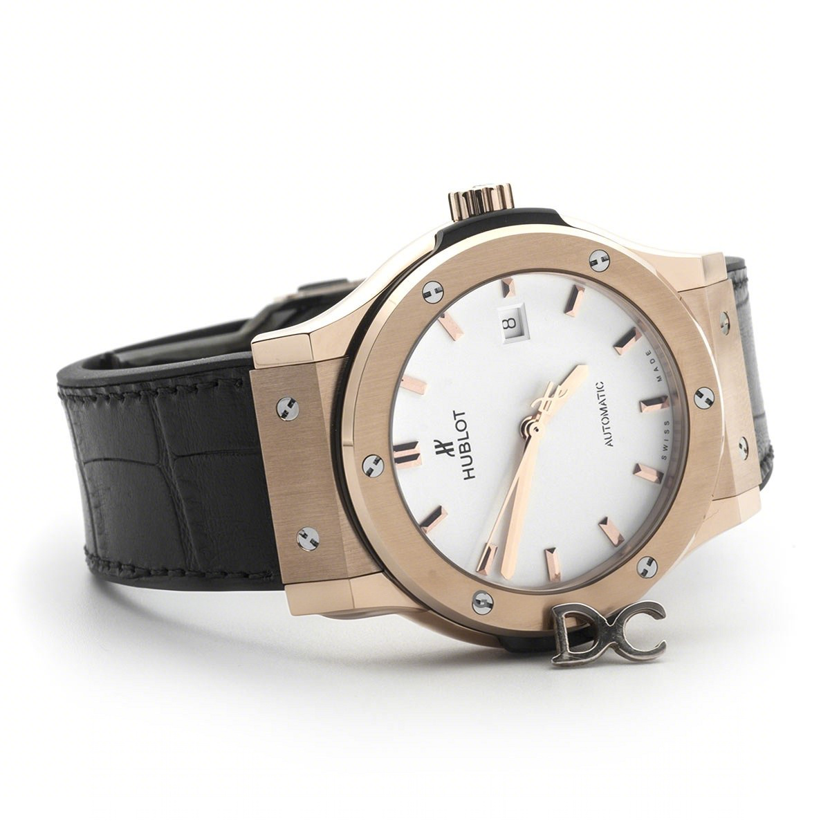 Hublot Classic Fusion Automatic 42mm White Dial in Rose Gold-fasswatch