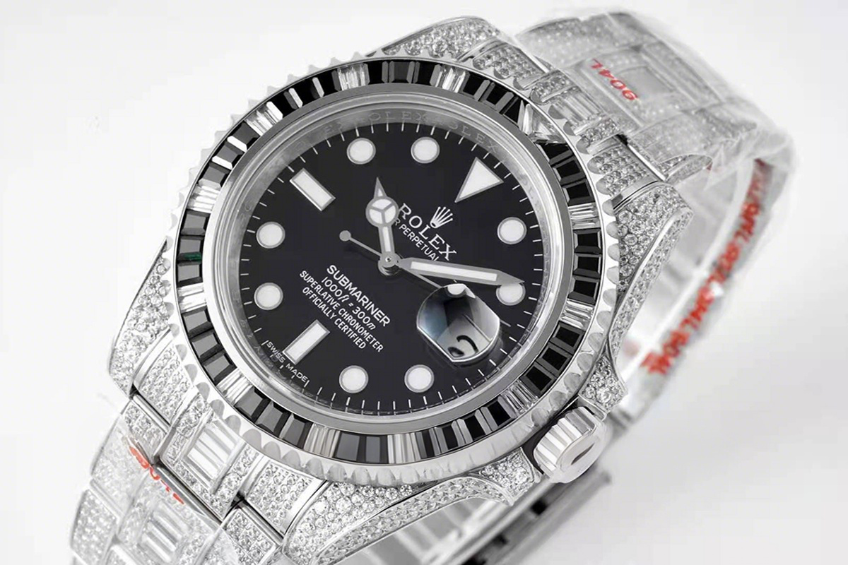 Rolex Submariner 116610 with Diamond Bezel-fasswatch