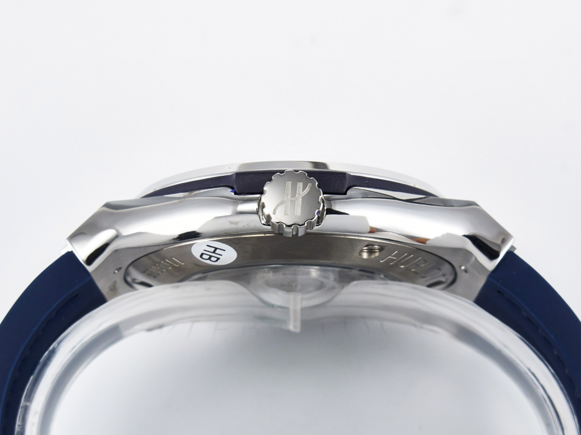 Hublot Classic Fusion Bang 42mm HBF 1:1 Best Edition Blue Dial Diamonds Bezel on Blue Leather Strap A2892-fasswatch