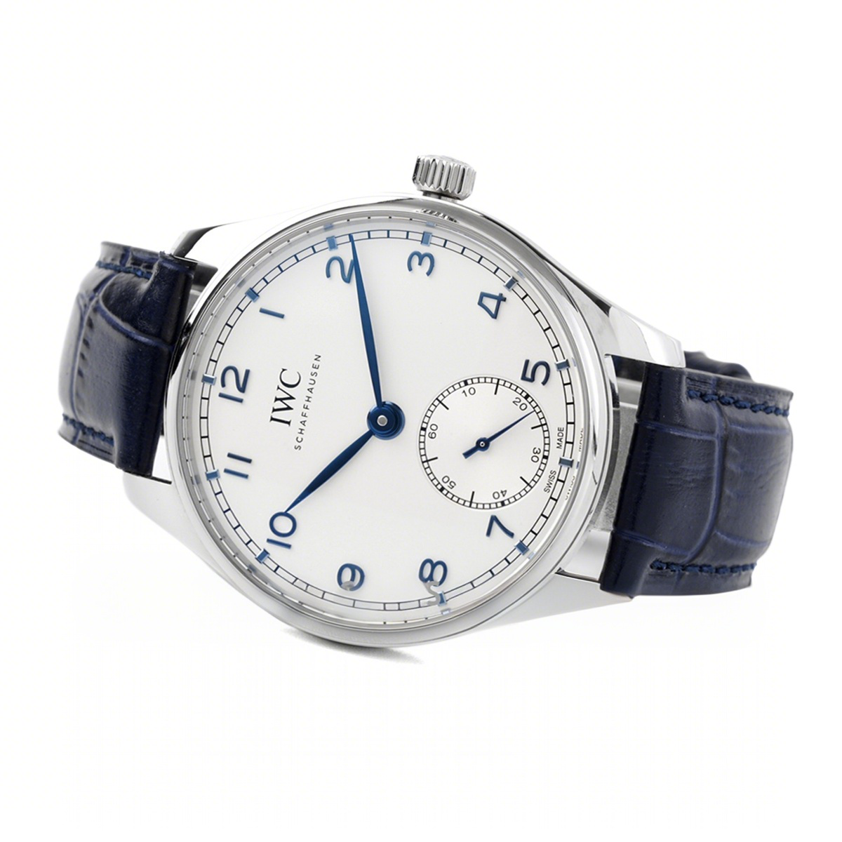 IWC Portugieser Automatic 40 IW358304 White Dial in Steel-fasswatch