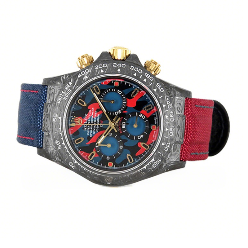 Rolex Daytona DIW Military Red Carbon-fasswatch