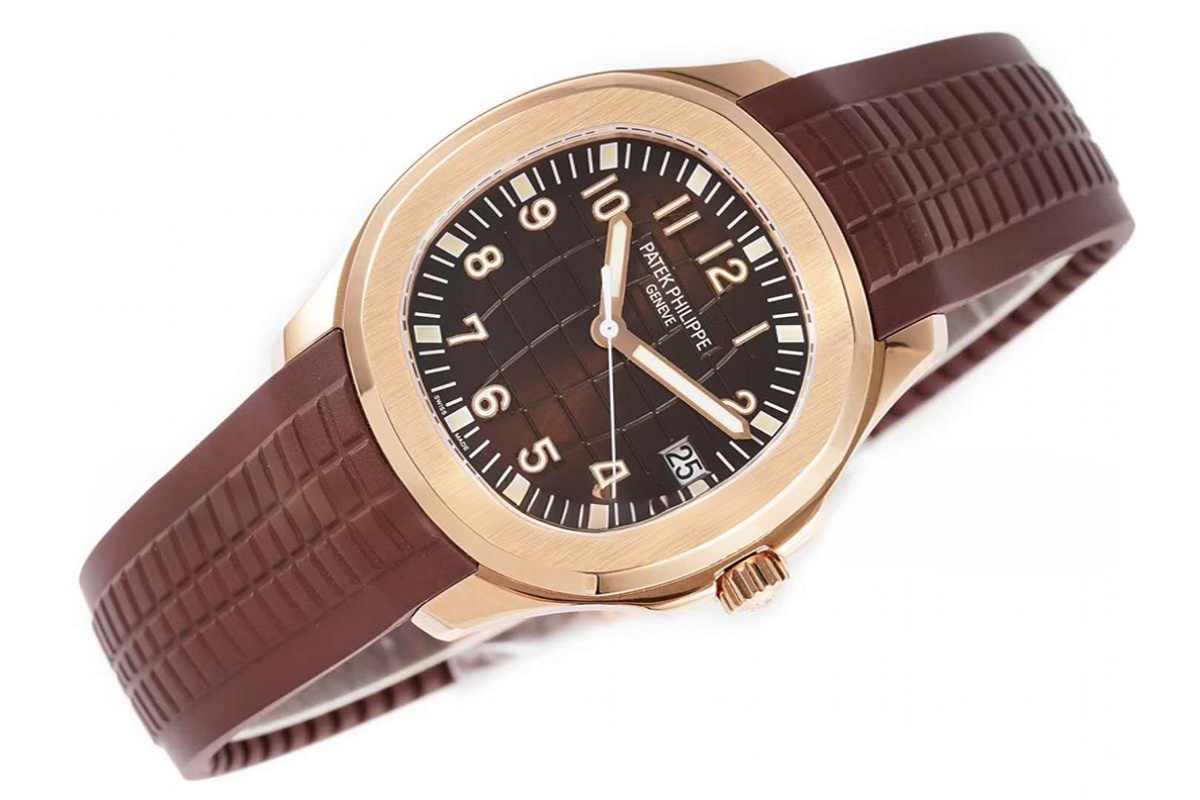 Patek Philippe Aquanaut 5167/1R Brown Dial in Rose Gold-fasswatch