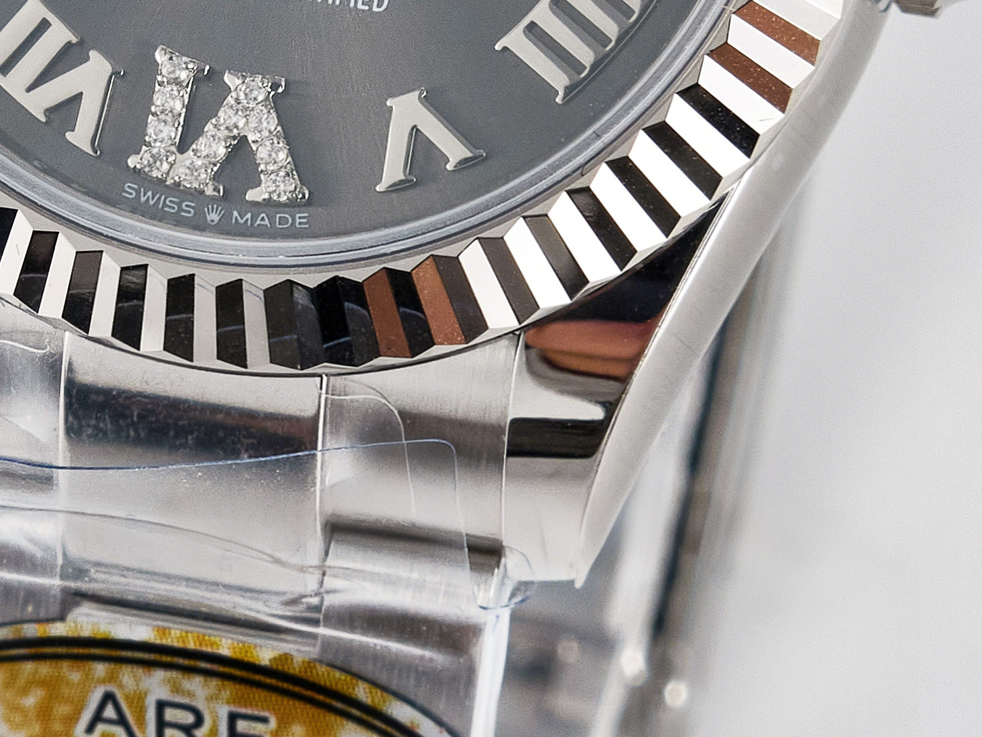 Rolex DateJust 31 278274 ARF 1:1 Best Edition 904L Steel Gray Roman Diamonds Dial on SS Oyster Bracelet ETA 2688-fasswatch