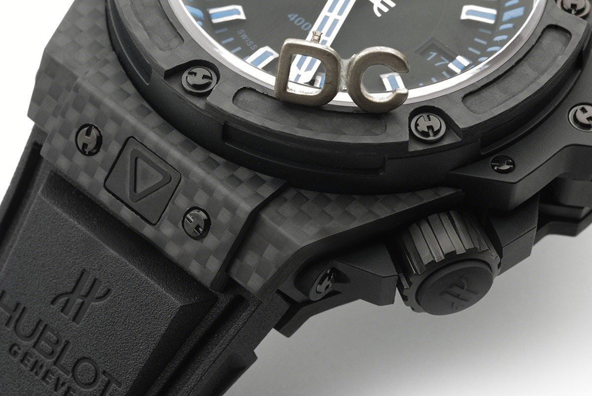 Hublot King Power Oceanographic 4000m Diver Carbon All Black Blue-fasswatch
