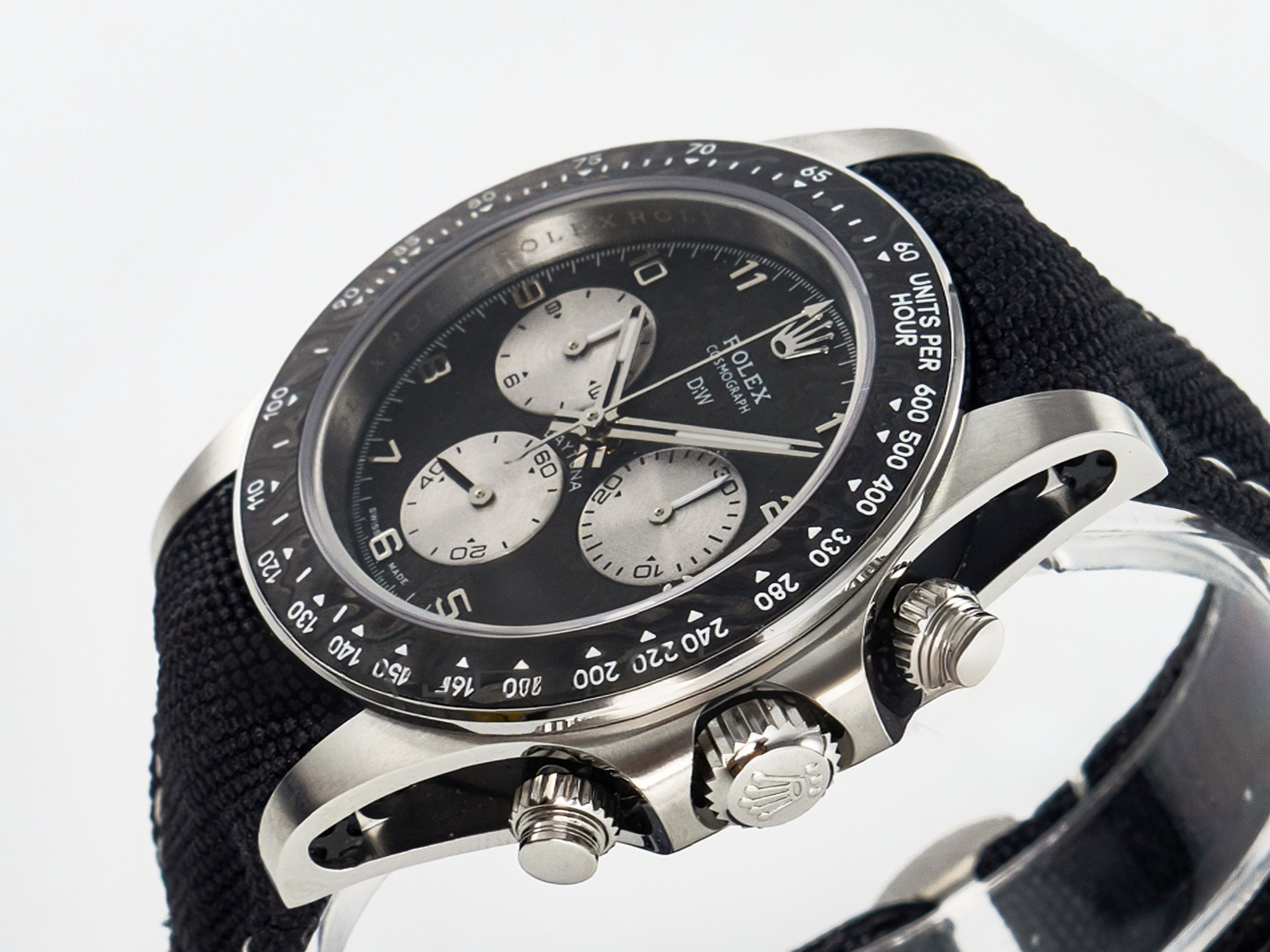 Rolex Daytona EXCEPTIONAL-1 DIWF Best Edition Gray Dial on Black Nylon Strap SH4130-fasswatch