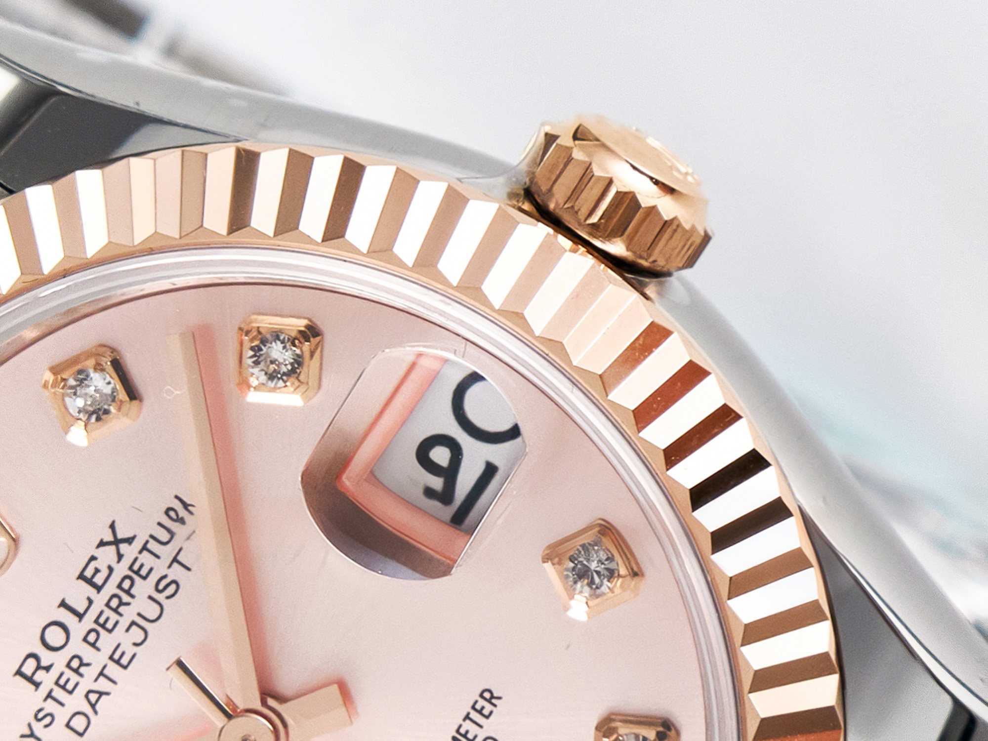 Rolex DateJust 31 278271 ARF 1:1 Best Edition 904L Steel RG Diamonds Dial on SS/RG Jubilee Bracelet ETA 2688-fasswatch