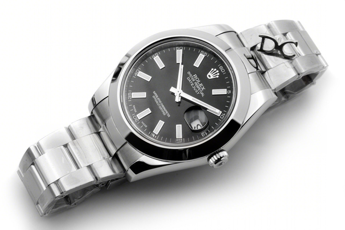 Rolex Datejust II 116300 Black Dial Stick Markers-fasswatch