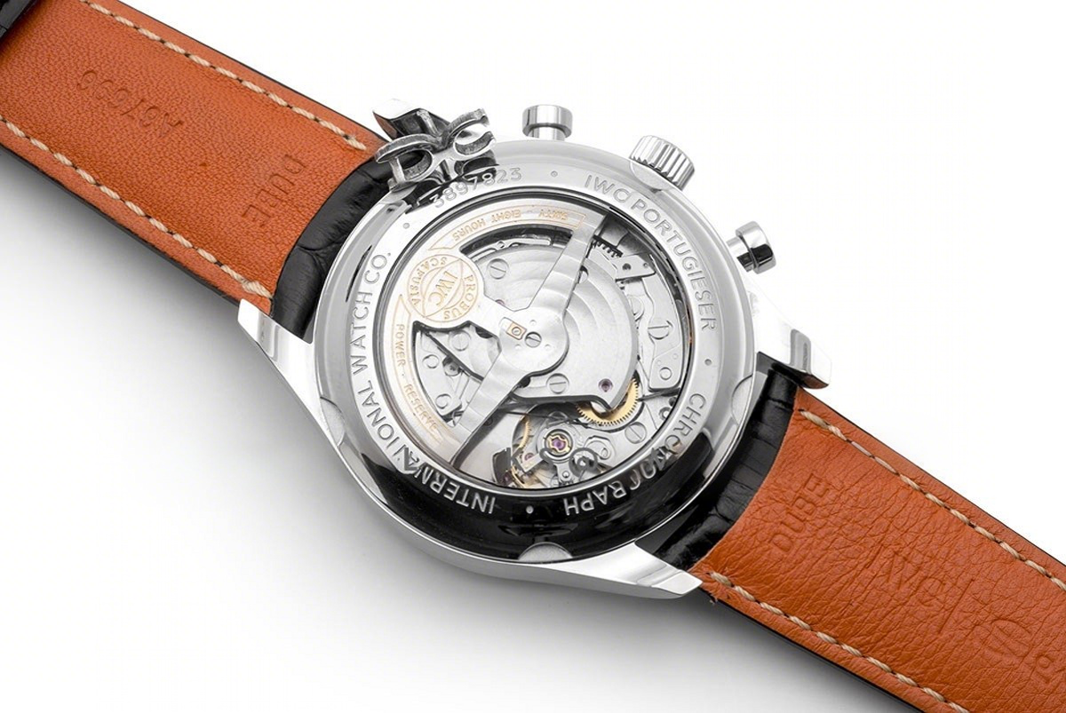 IWC Portuguese Chronograph Series Classic IW390403 White Dial in Steel-fasswatch