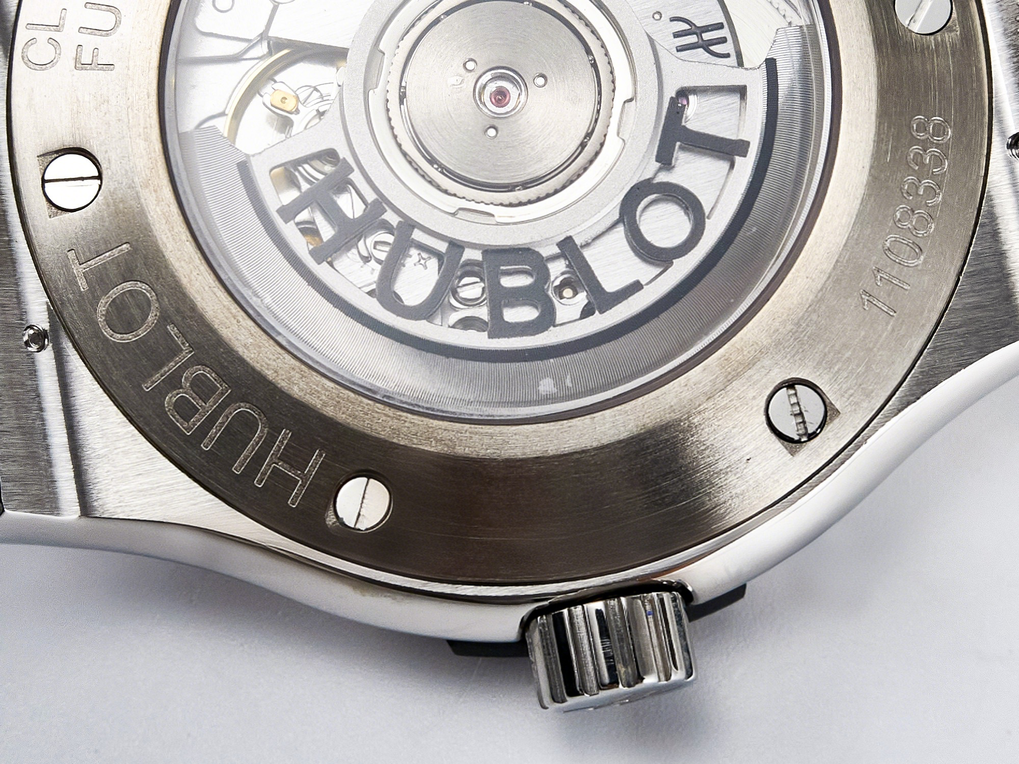 Hublot Classic Fusion Bang 42mm HBF 1:1 Best Edition Gray Dial Diamonds Bezel on Gray Leather Strap A2892-fasswatch