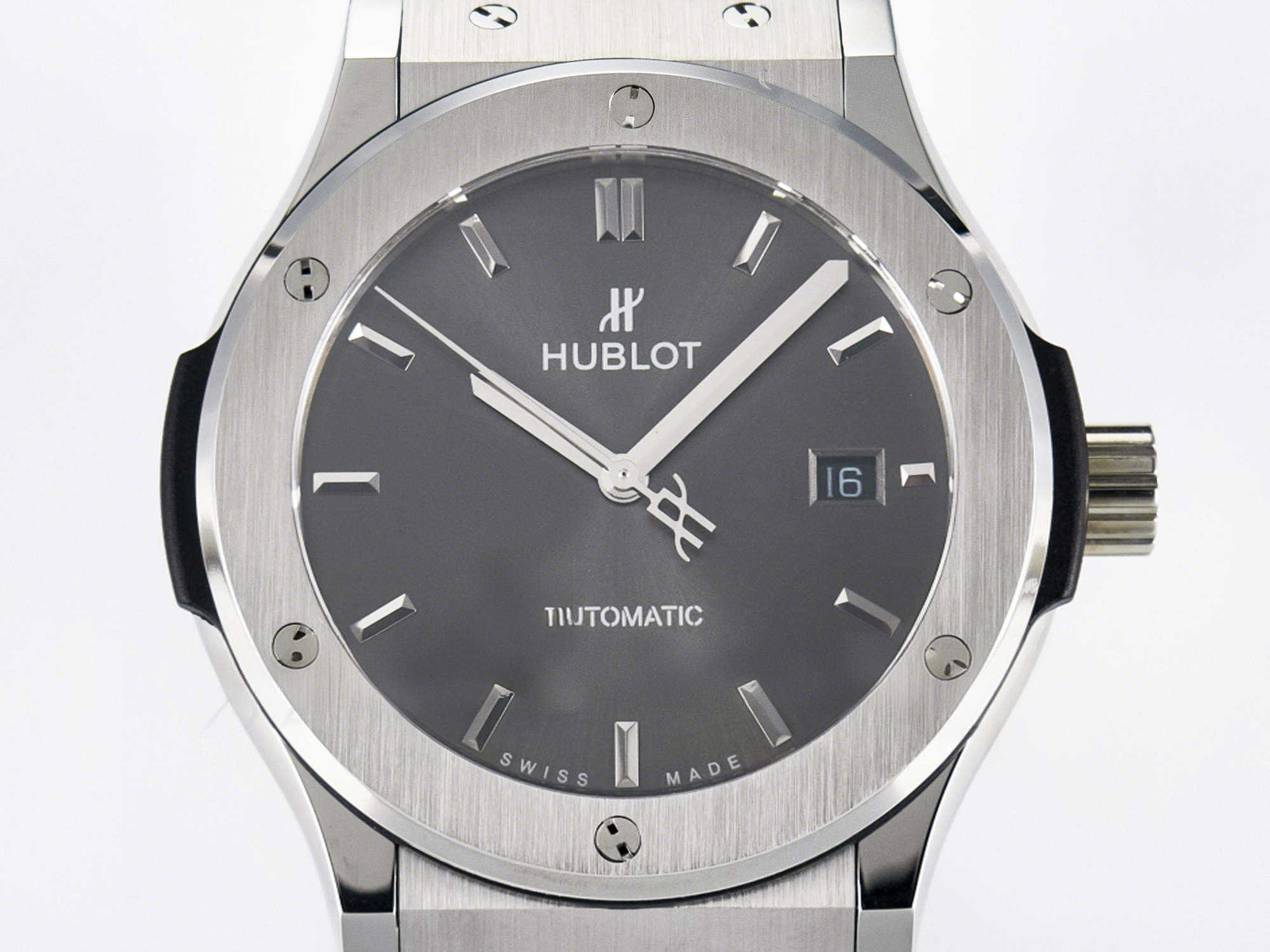 Hublot Classic Fusion Bang 42mm HBF 1:1 Best Edition Gray Dial on Gray Rubber Strap A2892-fasswatch