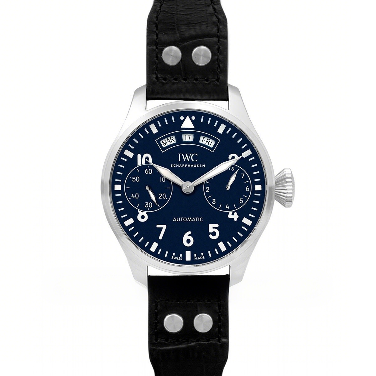 IWC Big Pilot’s Watch Annual Calendar Edition 150 Years IW502708 Blue Dial in Steel-fasswatch
