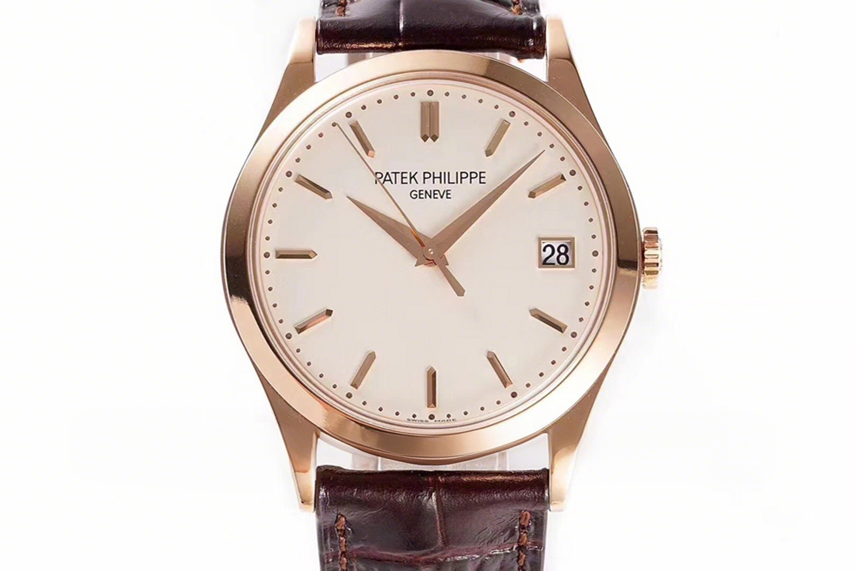Patek Philippe Calatrava 5296R White Dial in Pink Gold-fasswatch