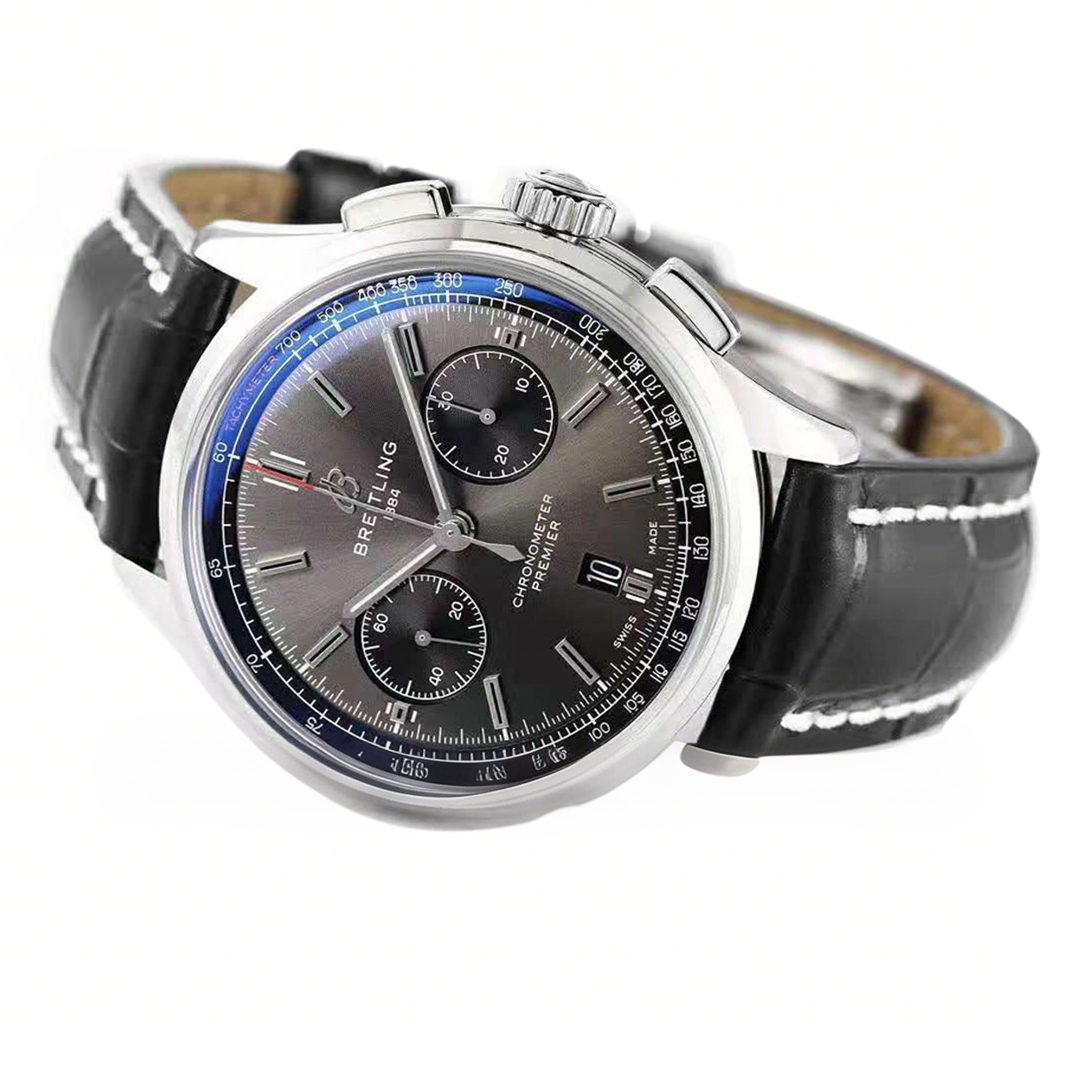 Breitling Premier B01 Chronograph 42 Anthracite Dial Ref: AB0118221B1X2-fasswatch