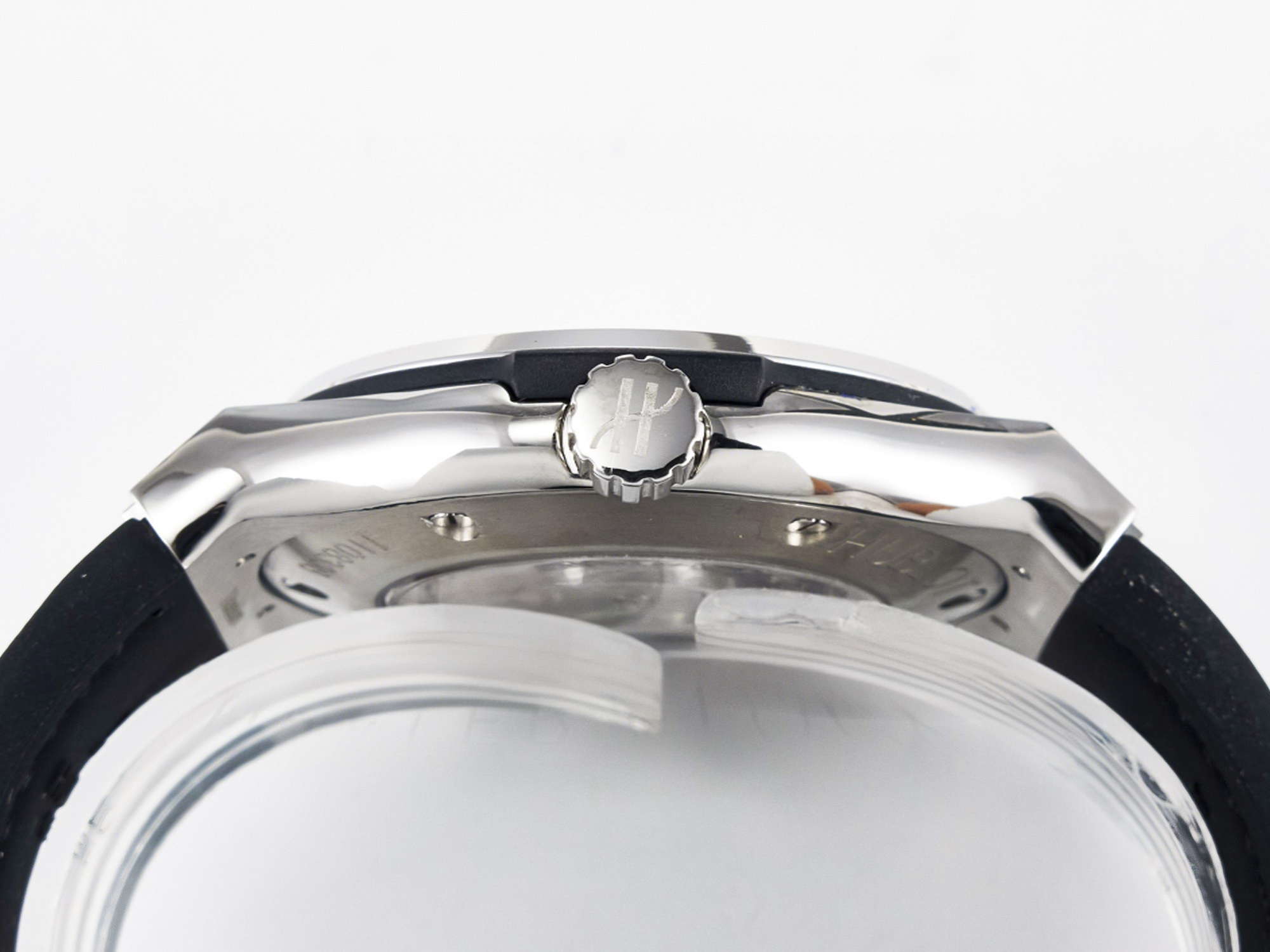 Hublot Classic Fusion Bang 42mm HBF 1:1 Best Edition Gray Dial Diamonds Bezel on Gray Leather Strap A2892-fasswatch