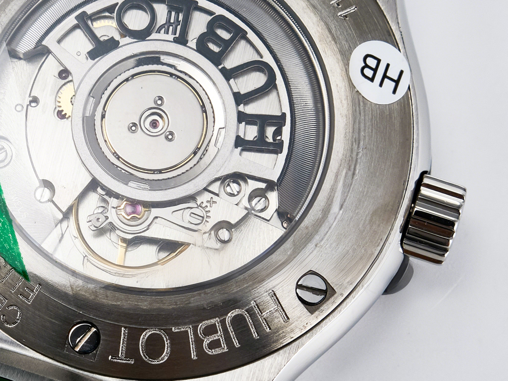 Hublot Classic Fusion Bang 42mm HBF 1:1 Best Edition Green Dial on Green Rubber Strap A2892-fasswatch