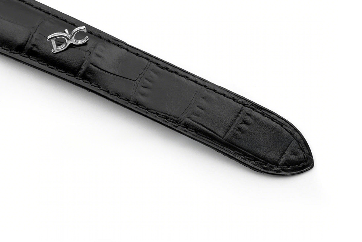 Cartier Drive de Cartier Tourbillon White Dial in Rose Gold on Black Leather Strap-fasswatch