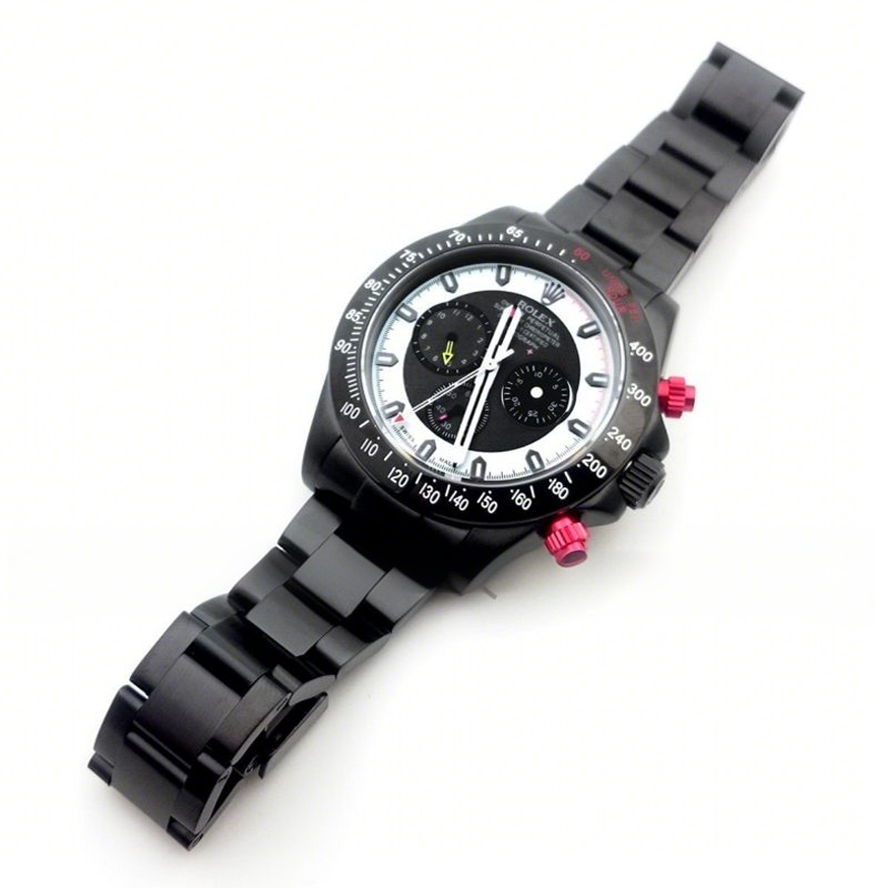 Rolex Brevet+ Daytona White Dial in Black PVD-fasswatch