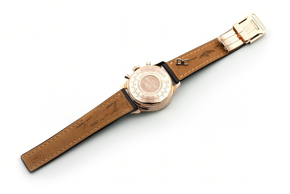 Breitling Navitimer 01 Chronograph Silver Dial in Rose Gold-fasswatch