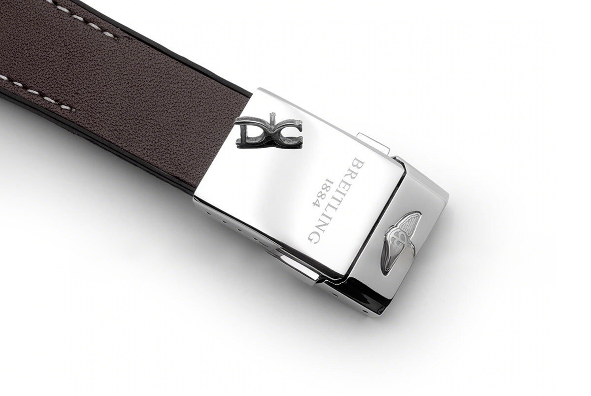 Breitling Superocean Heritage II B01 Chronograph in Silver Dial on Steel on Brown Leather Strap-fasswatch