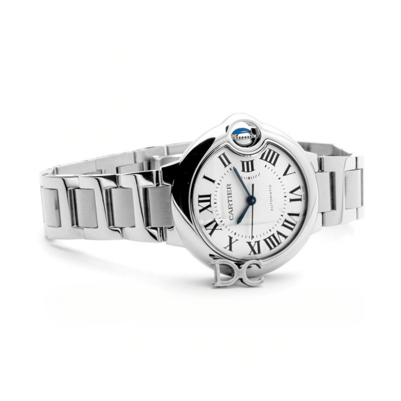 Cartier Ballon Bleu De Cartier 36mm White Dial in Steel-fasswatch