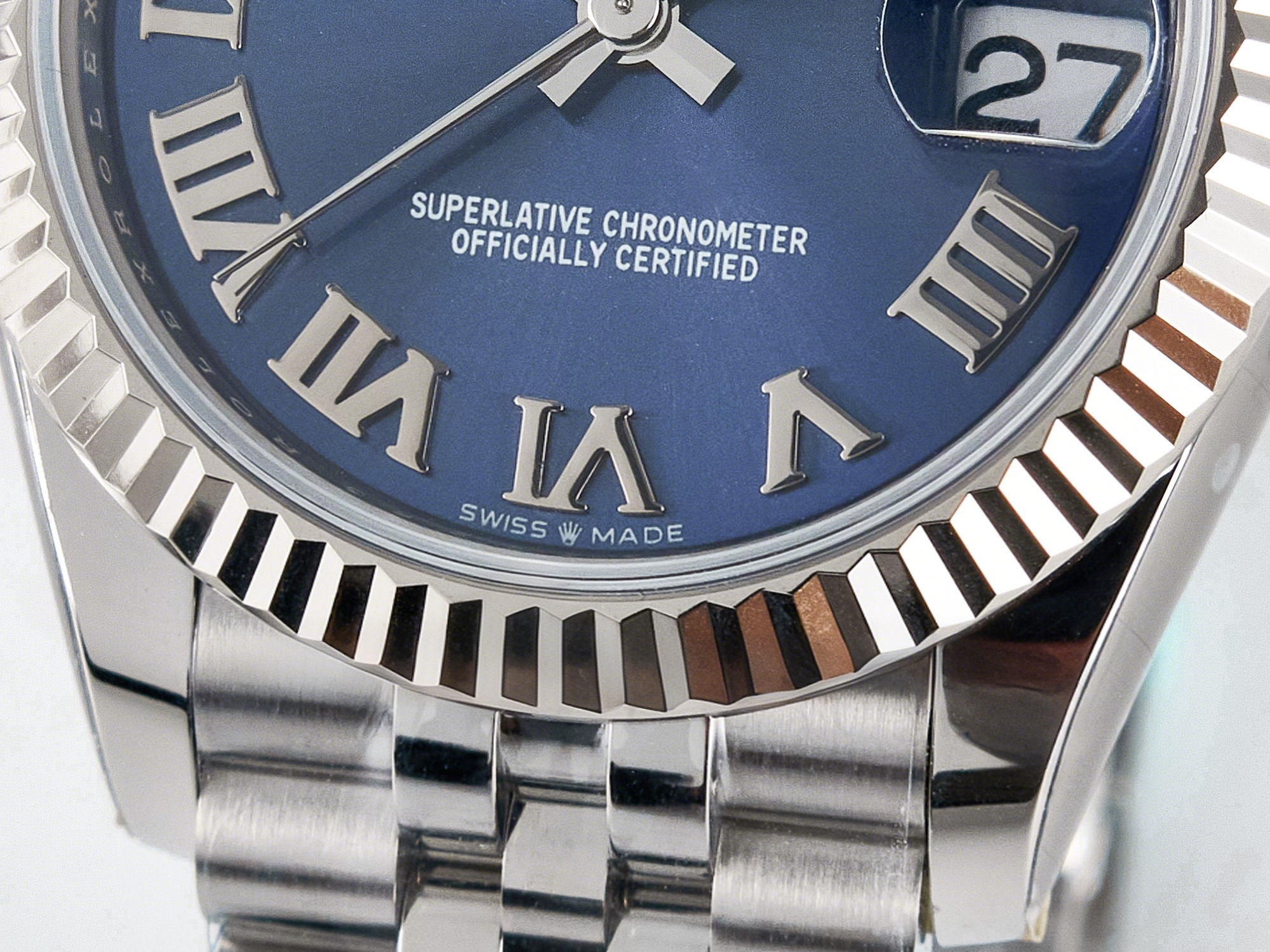 Rolex DateJust 31 278274 ARF 1:1 Best Edition 904L Steel Blue Roman Dial on SS Jubilee Bracelet ETA 2688-fasswatch