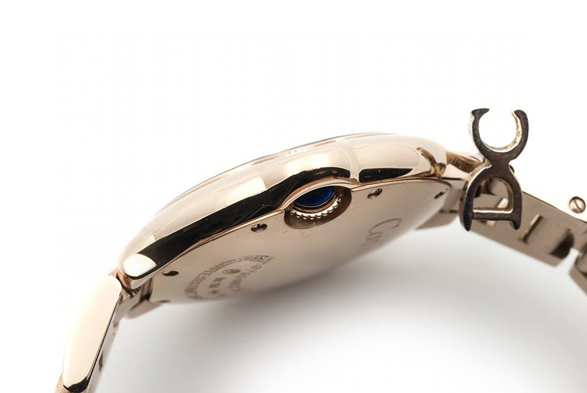 Cartier Ballon Bleu De Cartier 36mm White Dial in Pink Gold-fasswatch
