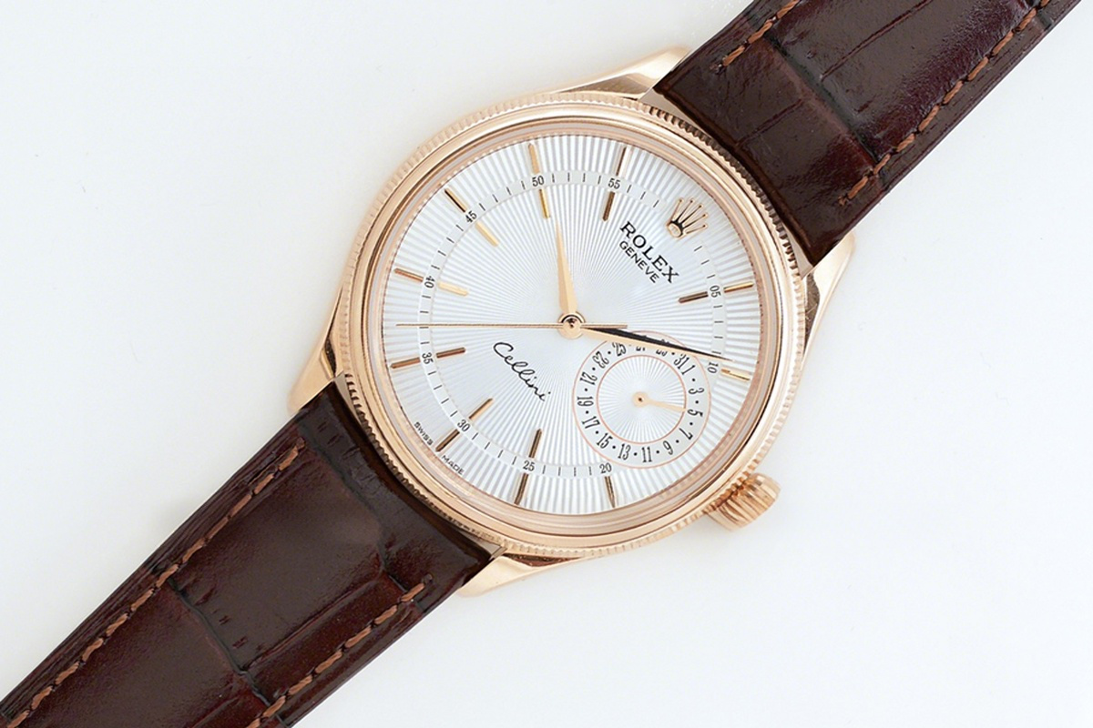 Rolex Cellini Date 50515 White Dial in Everose Gold-fasswatch