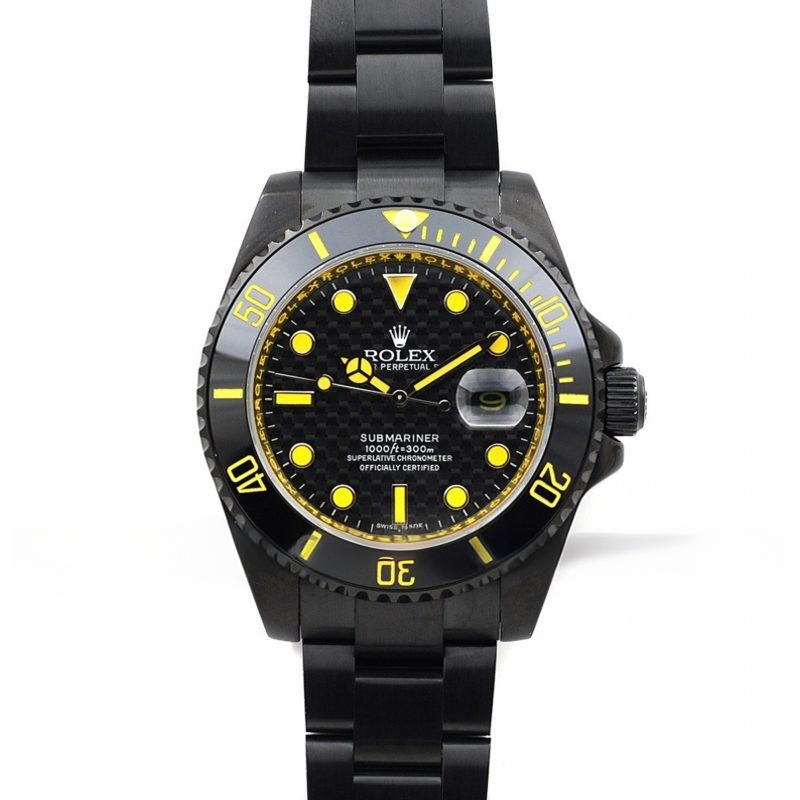 Rolex Submariner Carbon Dial (Yellow)-fasswatch
