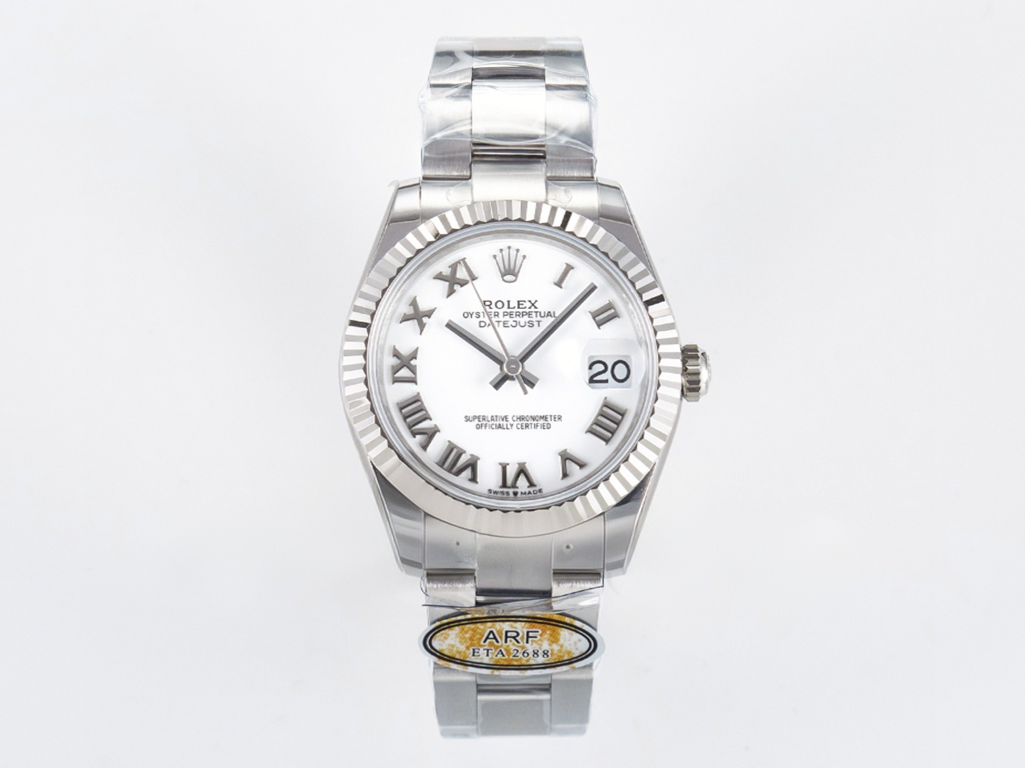 Rolex DateJust 31 278274 ARF 1:1 Best Edition 904L Steel White Roman Dial on SS Oyster Bracelet ETA 2688-fasswatch