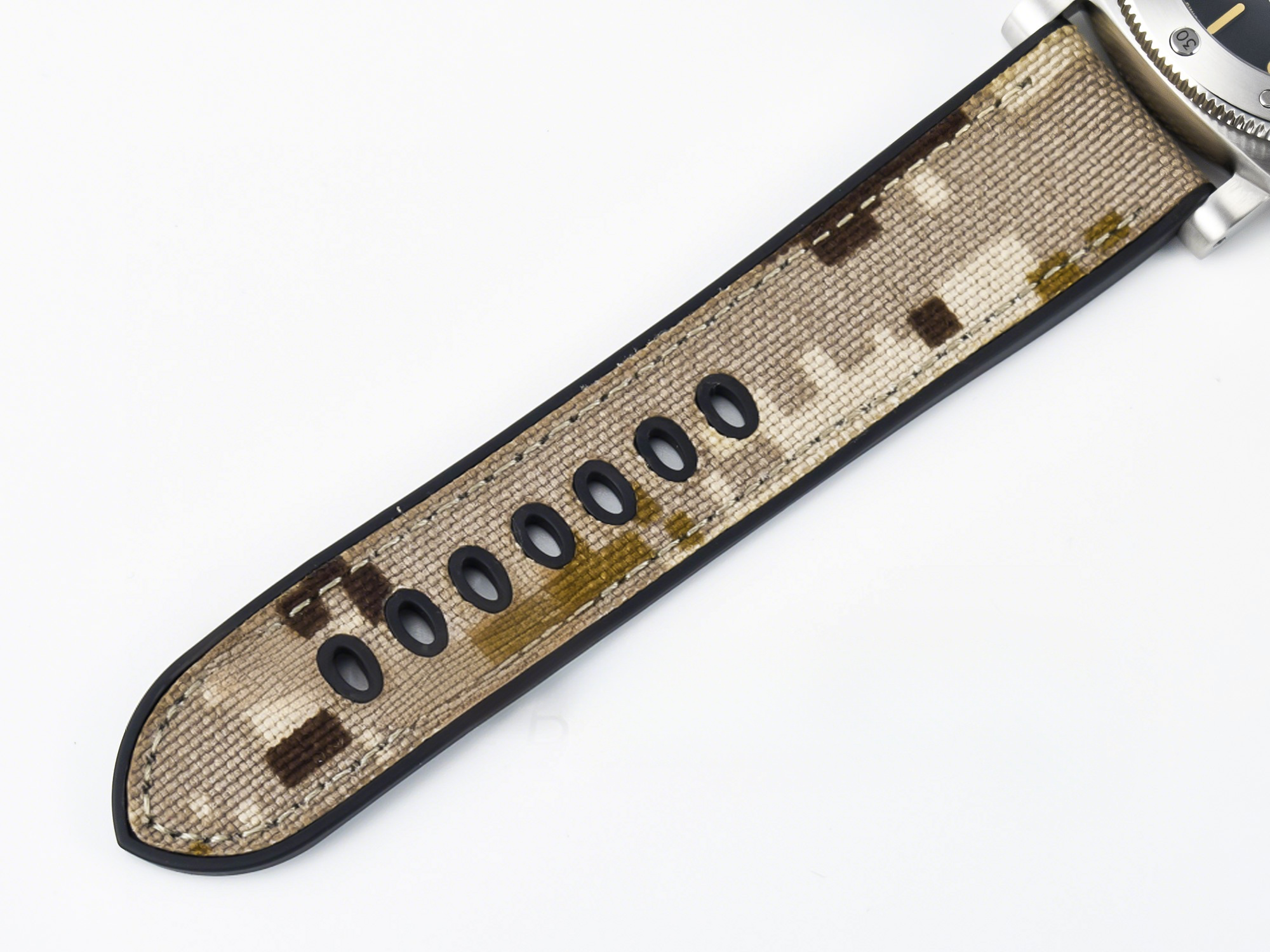 Panerai PAM1518 Submersible 44mm VSF 1:1 Best Edition Gray Ombre Dial on Camouflage Strap P900-fasswatch