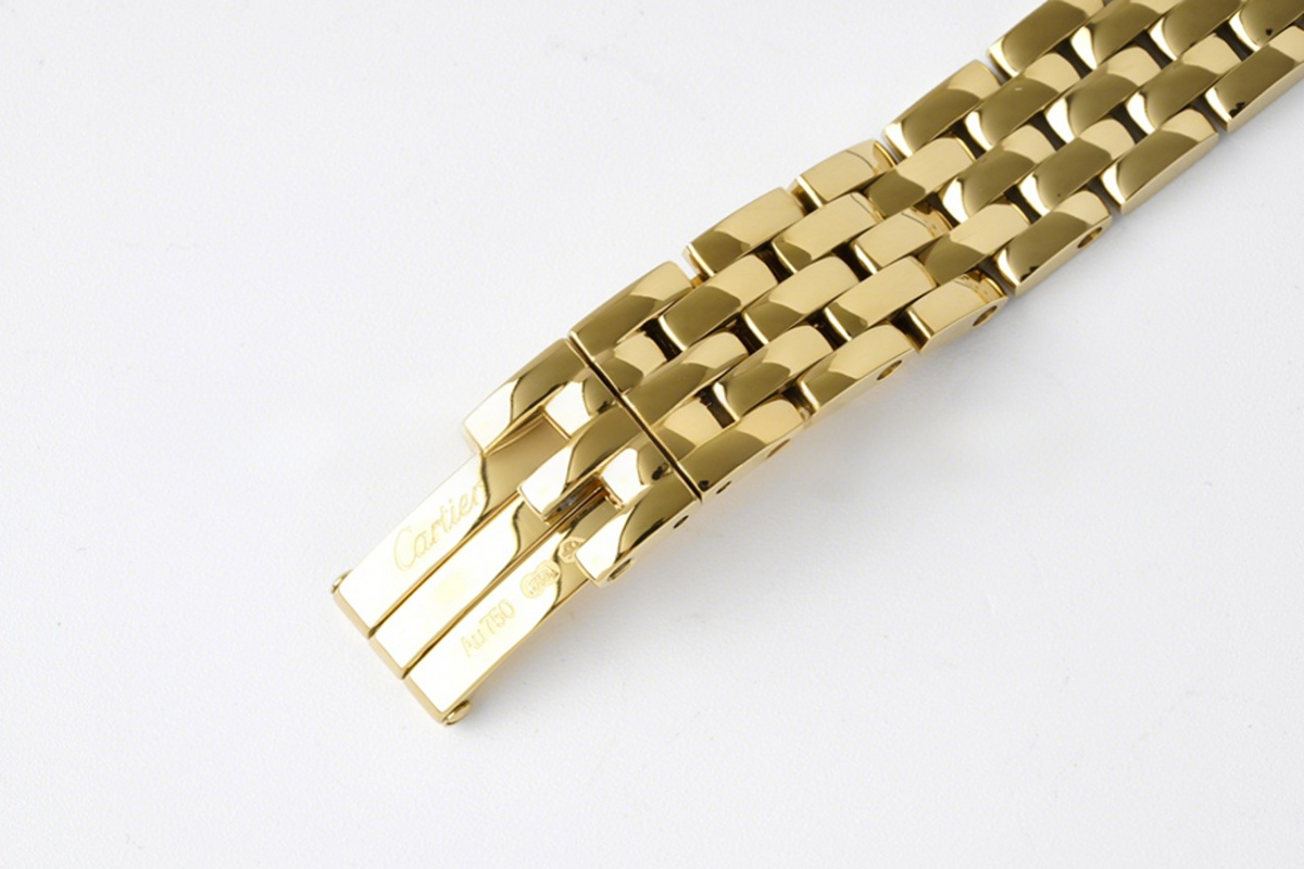 Cartier Panthère De Cartier 22mm White Dial in Yellow Gold with Diamond Bezel-fasswatch