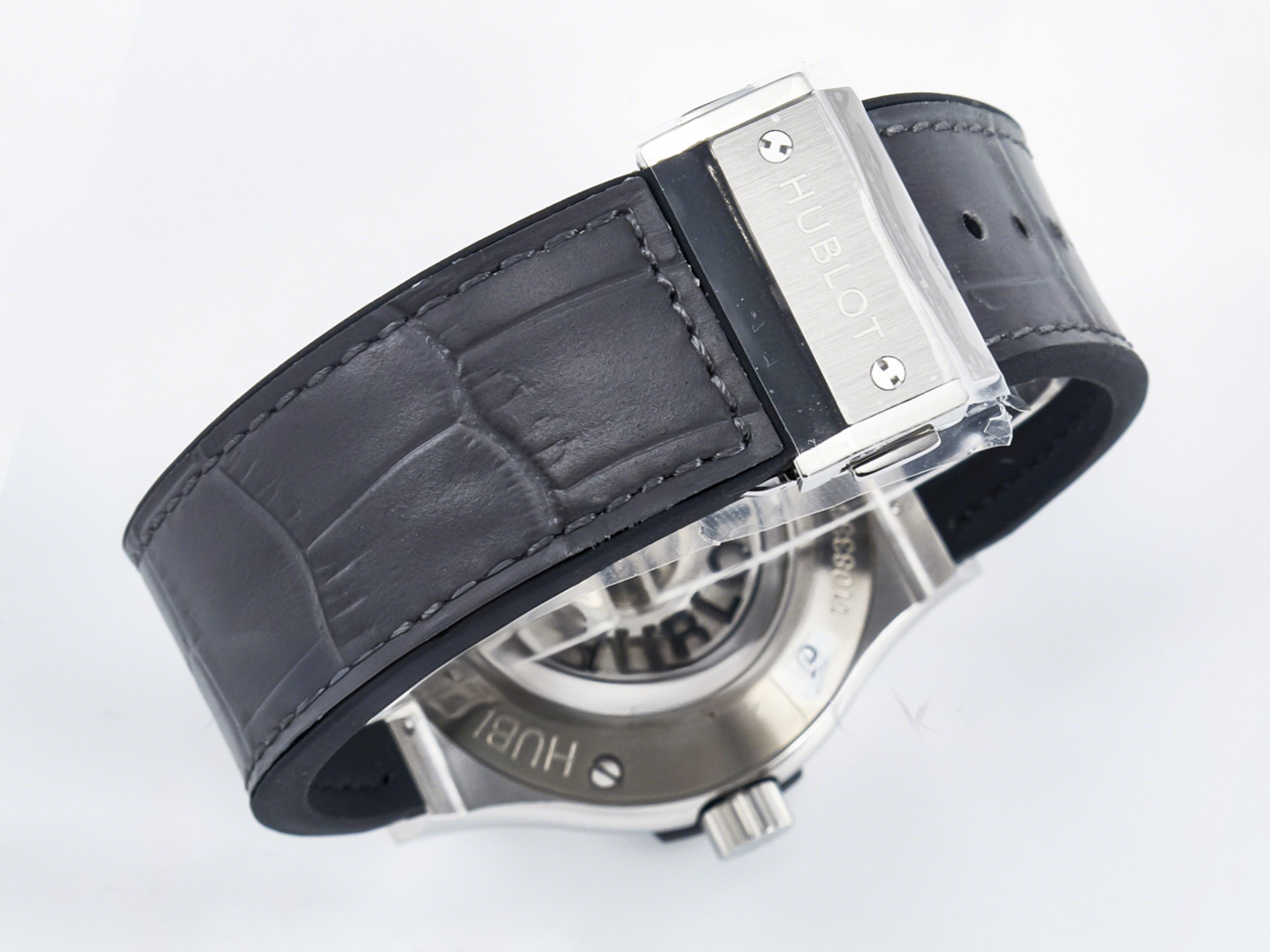 Hublot Classic Fusion Bang 42mm HBF 1:1 Best Edition Gray Dial on Gray Leather Strap A2892-fasswatch