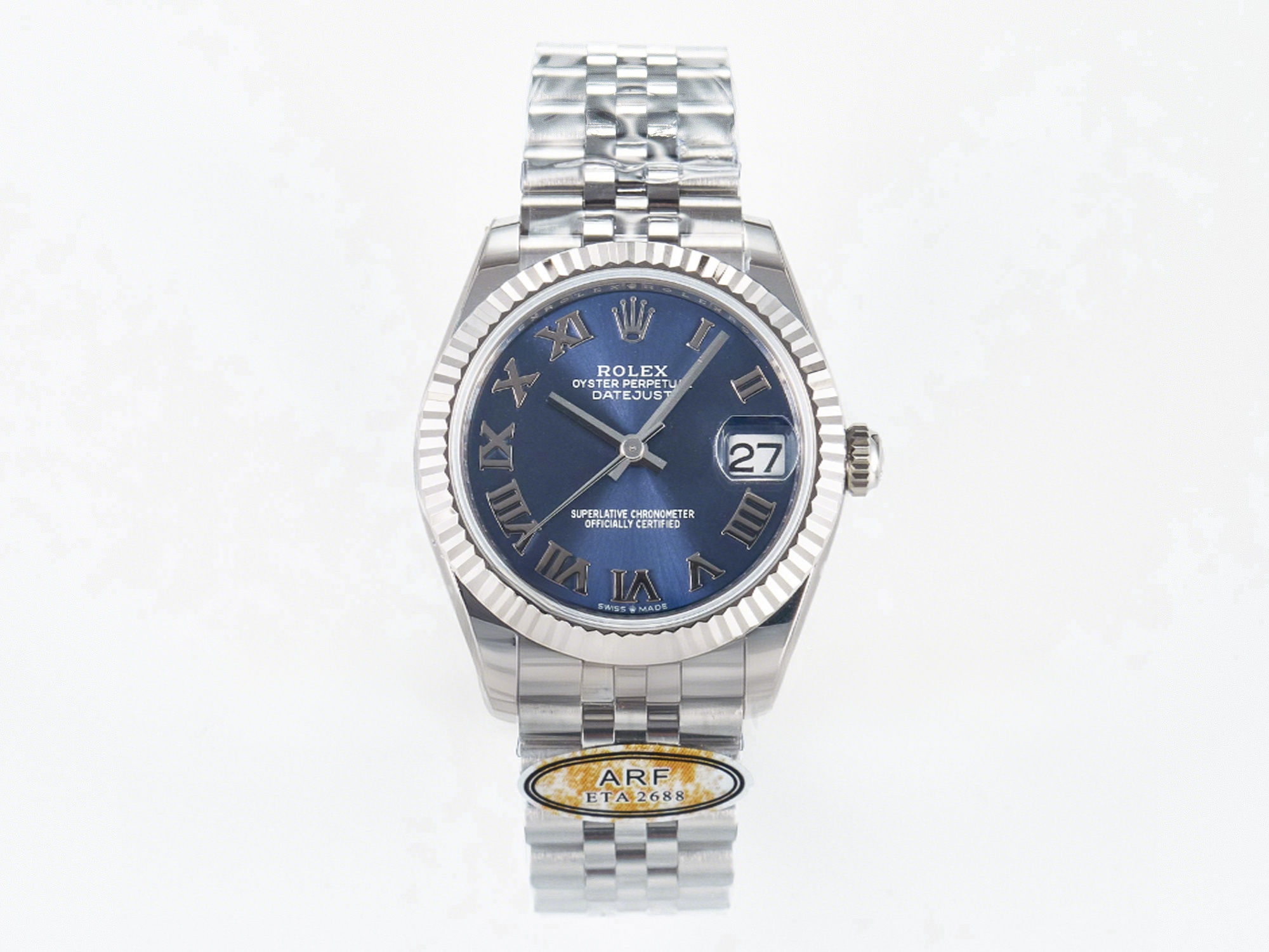 Rolex DateJust 31 278274 ARF 1:1 Best Edition 904L Steel Blue Roman Dial on SS Jubilee Bracelet ETA 2688-fasswatch