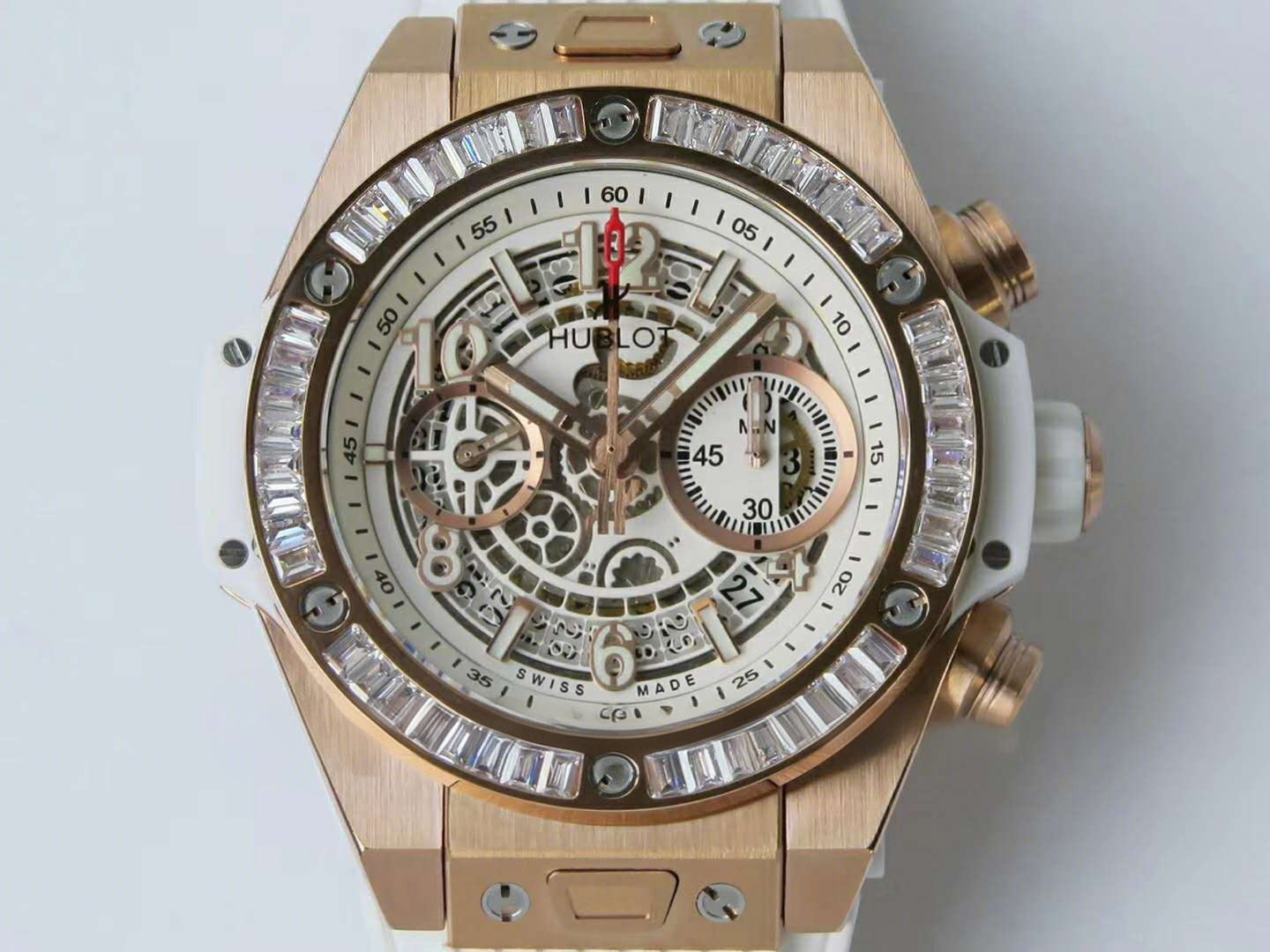 Hublot Big Bang Unico Gold White with Diamond-fasswatch