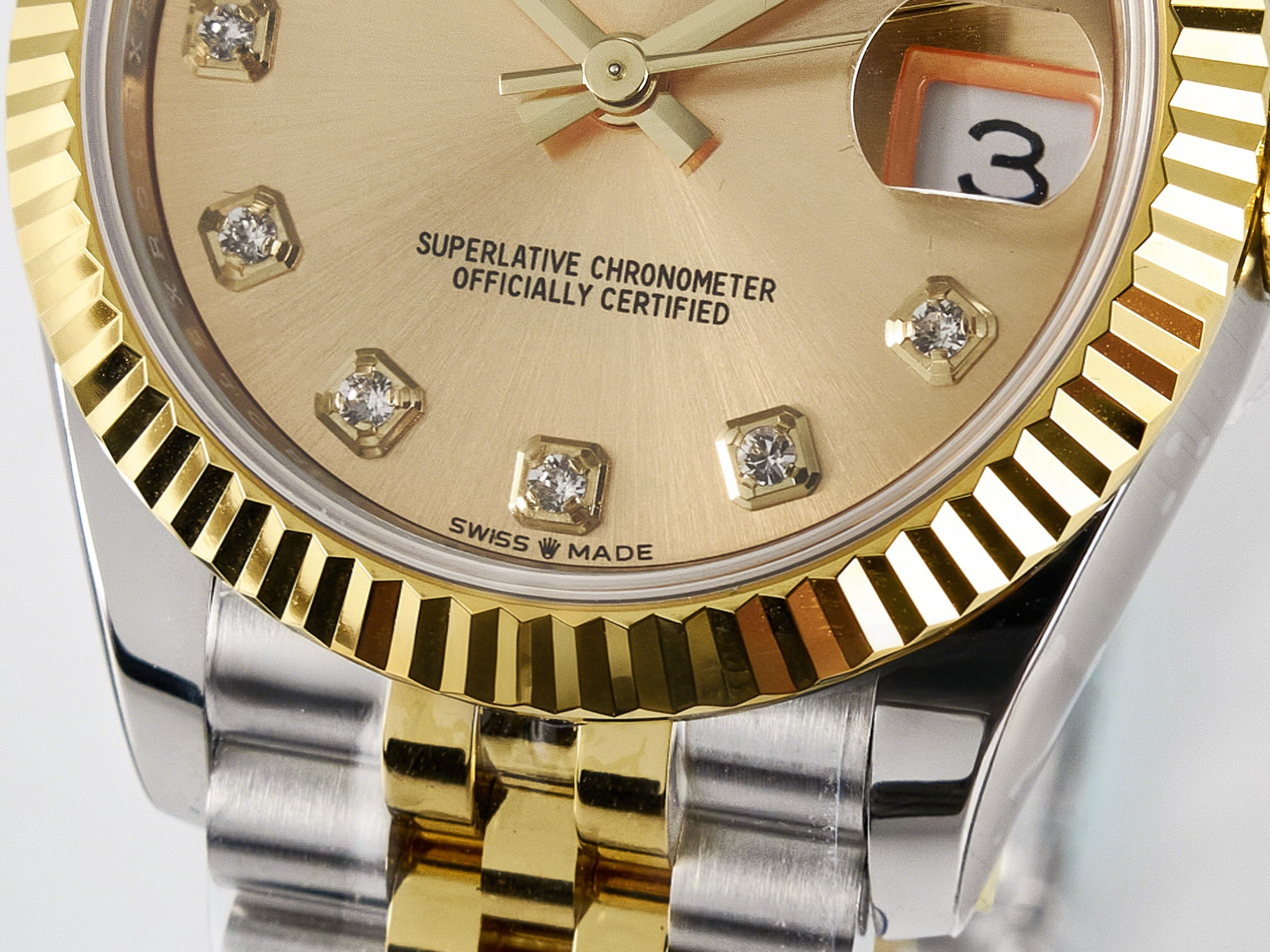 Rolex DateJust 31 278273 ARF 1:1 Best Edition 904L Steel YG Diamonds Dial on SS/YG Jubilee Bracelet ETA 2688-fasswatch