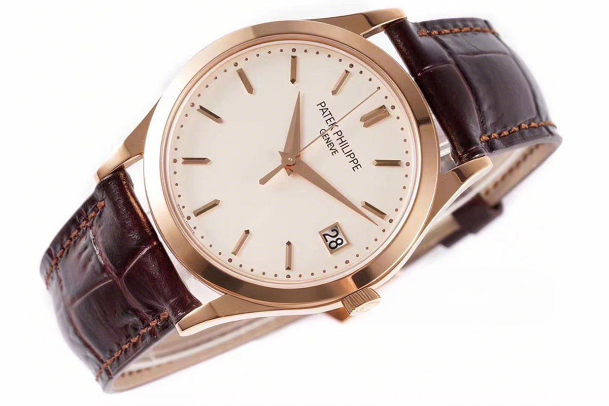Patek Philippe Calatrava 5296R White Dial in Pink Gold-fasswatch