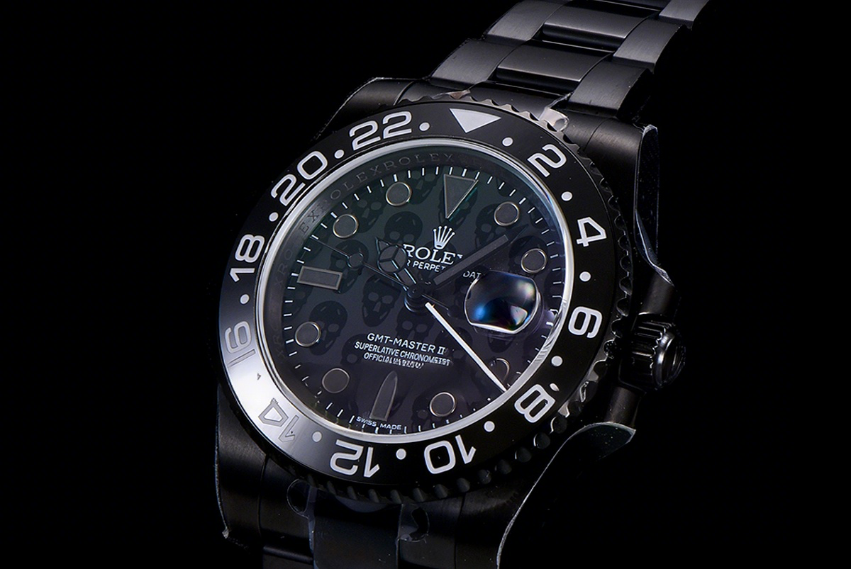 Rolex GMT Master II 116710 Titan Black “Revenge” Black Dial in DLC-fasswatch