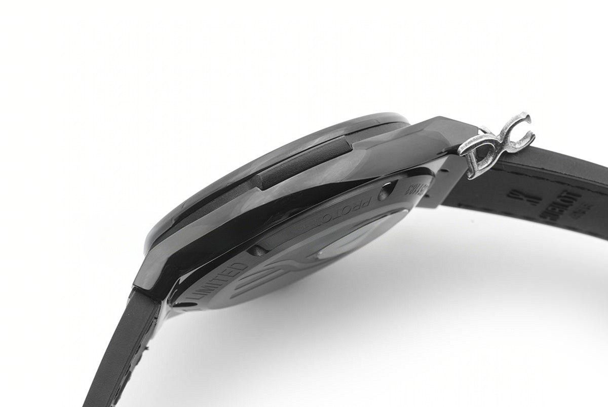 Hublot Classic Fusion Tourbillon 45mm Black Dial in Steel on Black Leather Strap-fasswatch