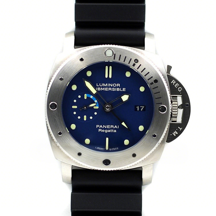 Panerai PAM371 Luminor Submersible 1950 Regatta 3 Days GMT Automatic Titanio-fasswatch