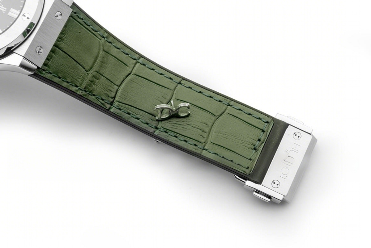 Hublot Classic Fusion Chronograph Green Dial in Steel-fasswatch