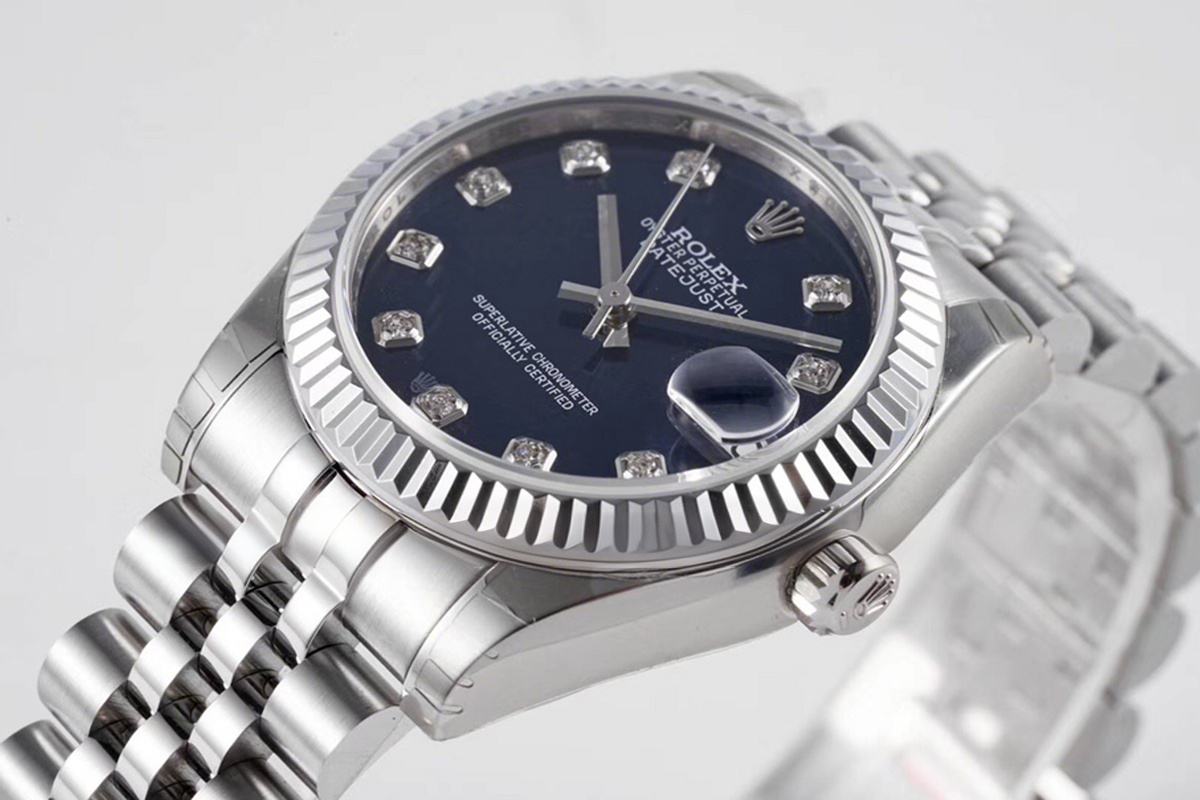 Rolex Datejust 31 278274 Blue Dial Diamond Markers in Steel-fasswatch
