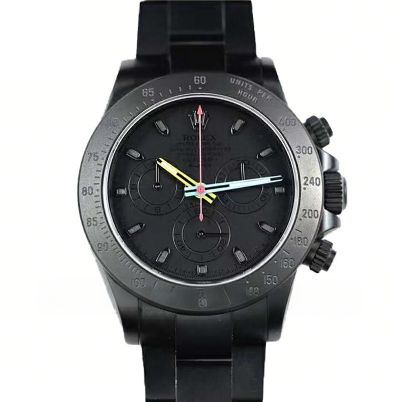 Rolex Daytona Blaken-fasswatch