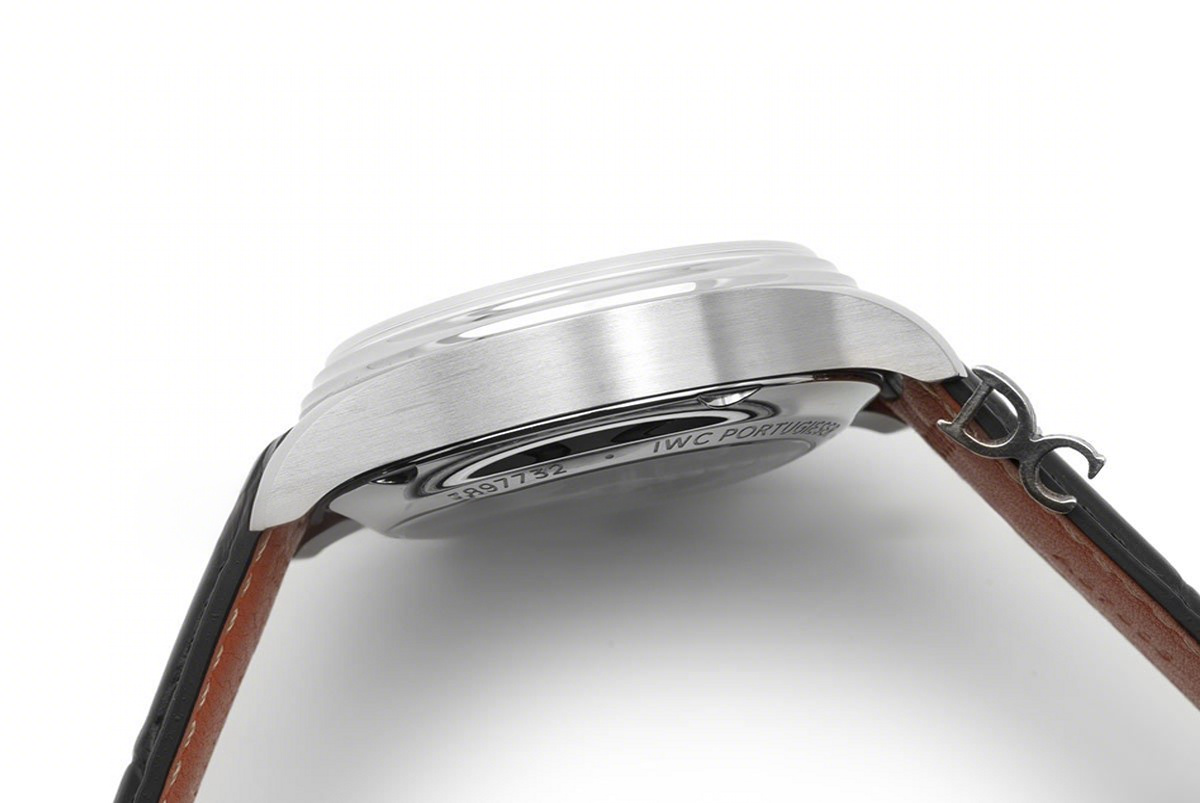 IWC Portuguese Automatic Chronograph Grey Dial in Steel-fasswatch